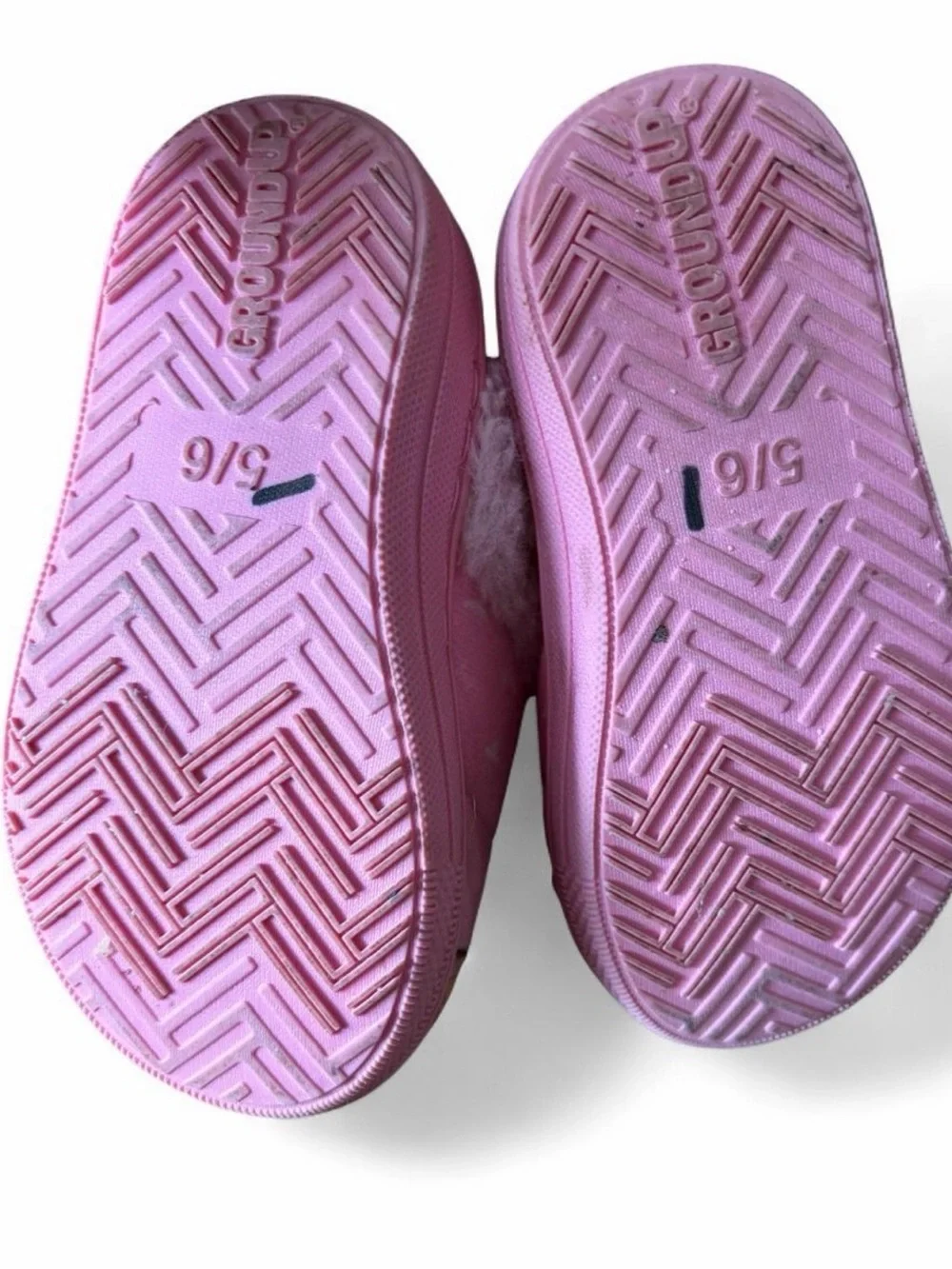 Disney princess little girls pink slippers slide on shoes size 5-6 toddler
